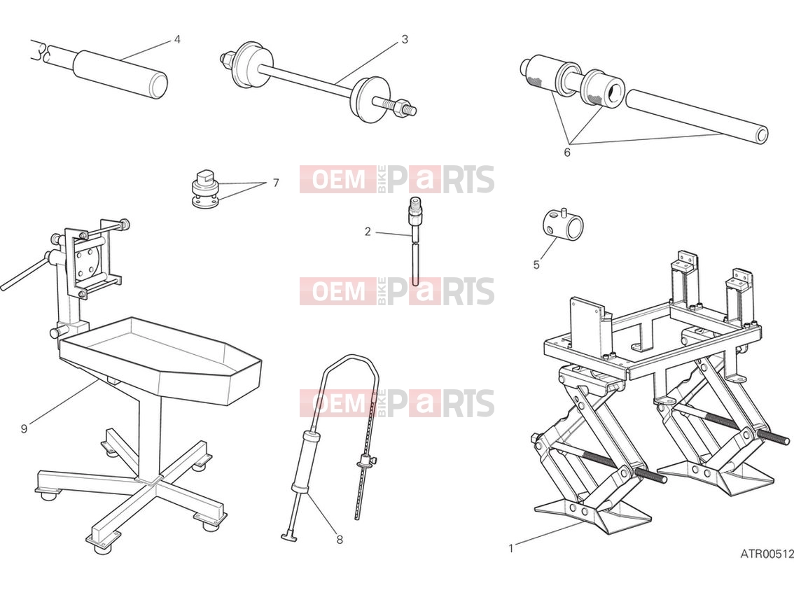 DUCATI 2023 Monster SP Workshop service tools (frame)