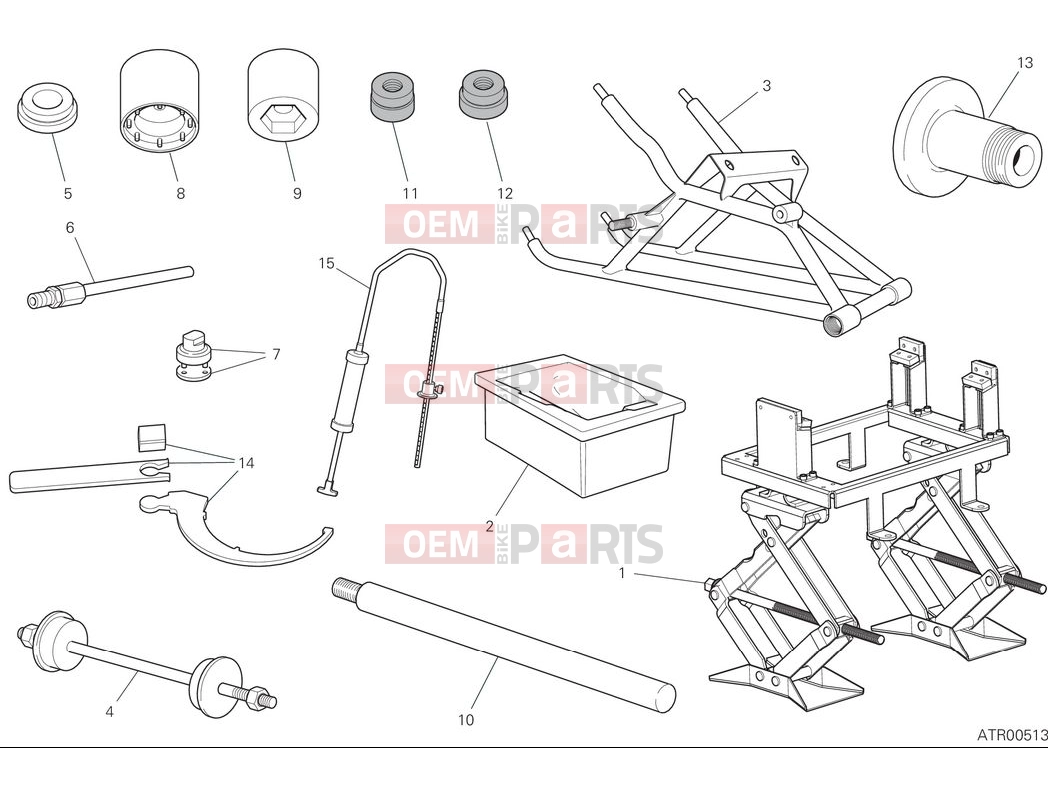 DUCATI 2025 Panigale V2 Workshop service tools - frame (2)