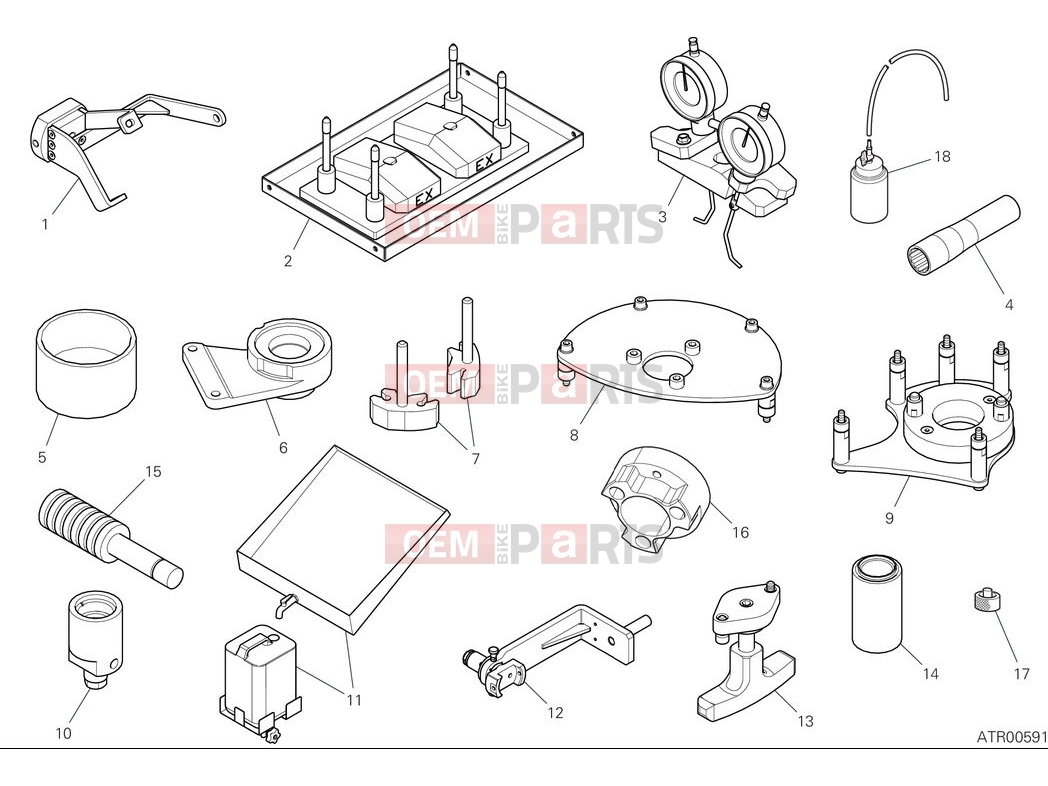 DUCATI 2025 Panigale V4 S Workshop service tools - engine (1)