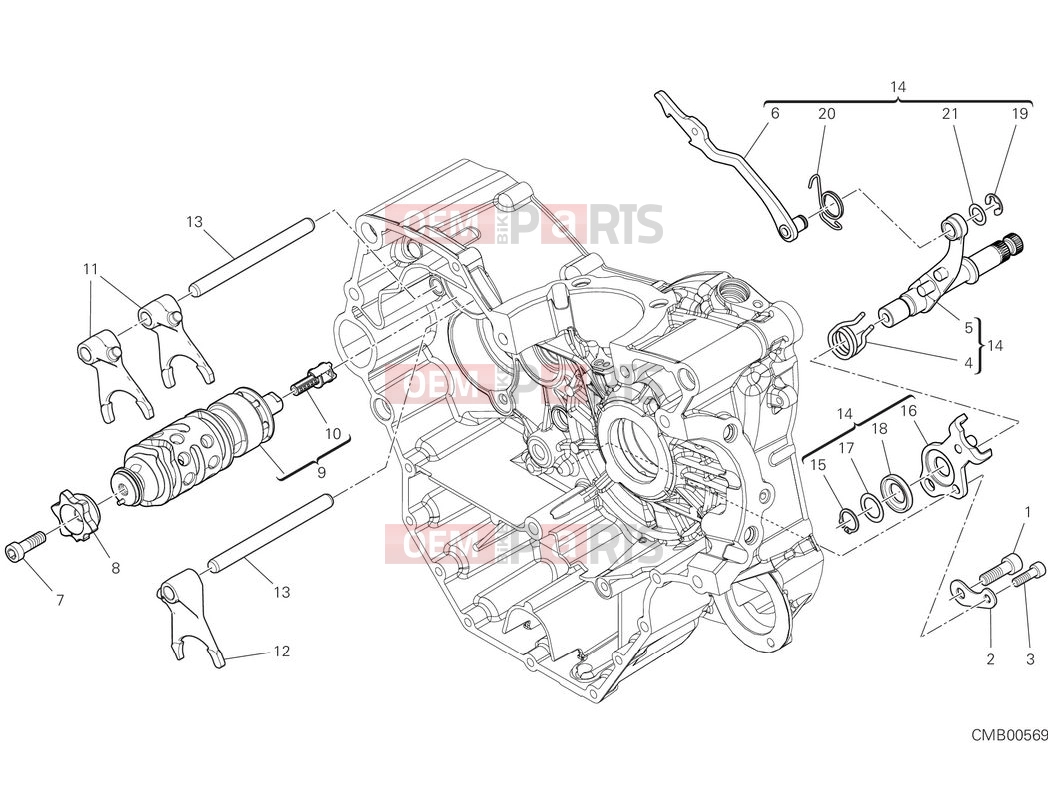 DUCATI 2025 Monster Shift cam & fork
