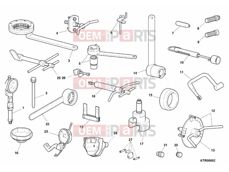 DUCATI 1999 Sporttouring ST2 WORKSHOP SERVICE TOOLS, ENGINE