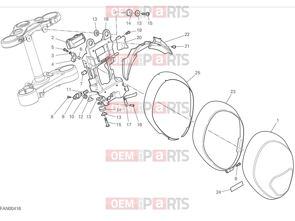 DUCATI 2025 Monster Plus Headlight