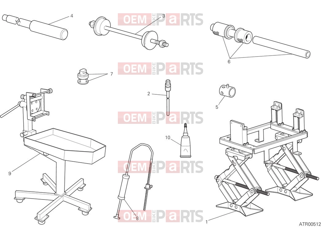 DUCATI 2025 Monster Plus Workshop service tools - frame