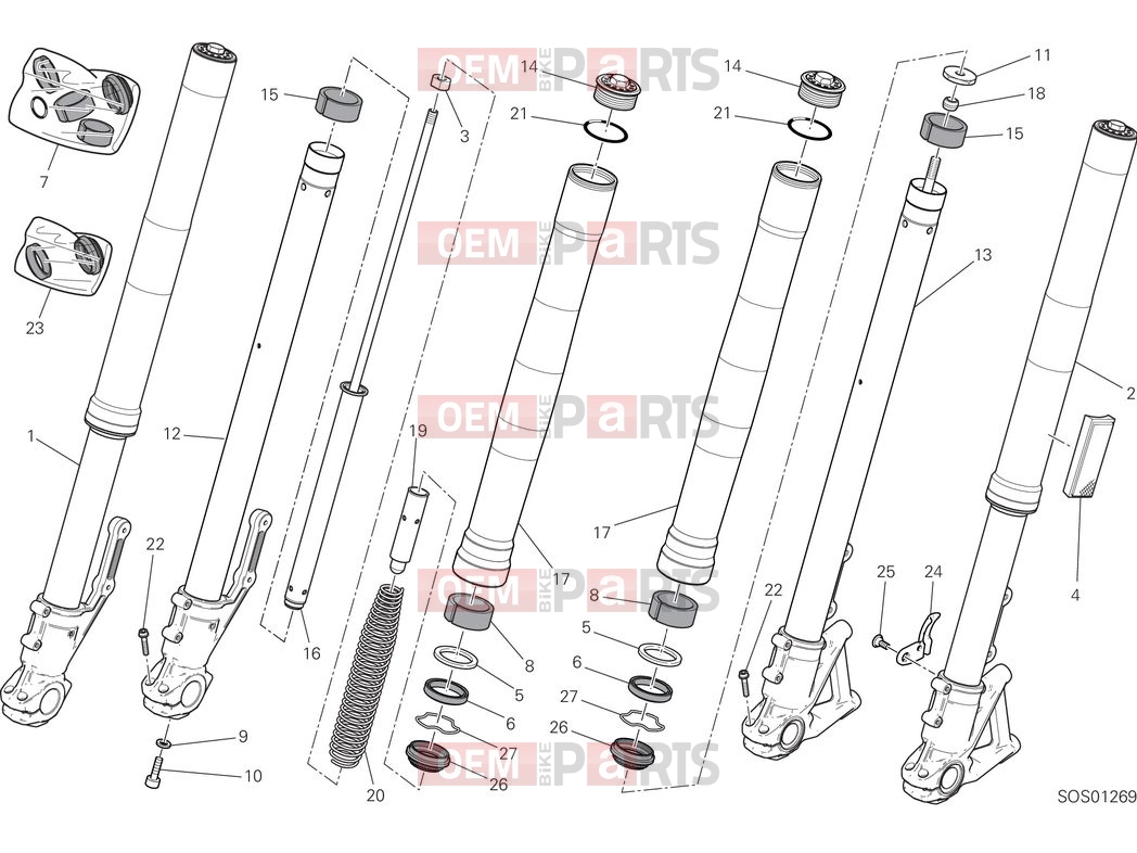 DUCATI 2025 Scrambler Icon Front fork