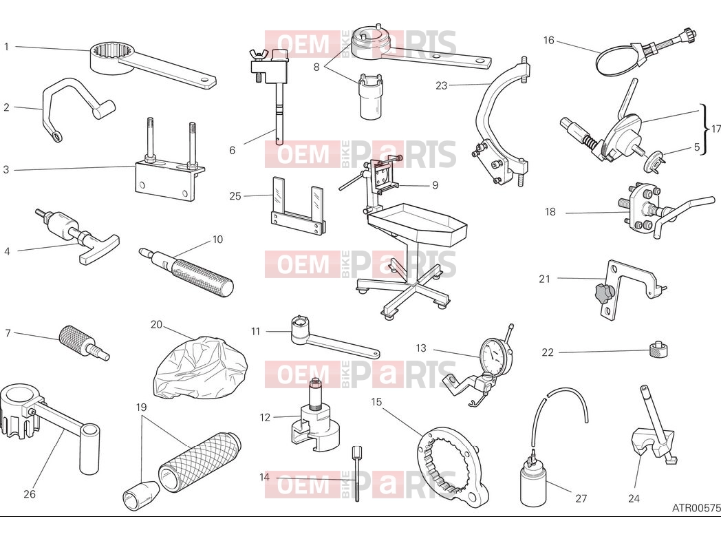DUCATI 2025 Scrambler Icon Dark Workshop service tools (engine)