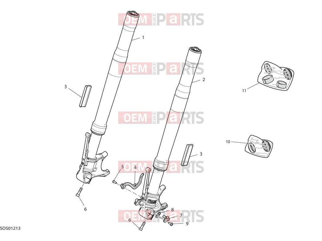 DUCATI 2025 Monster SP Front fork