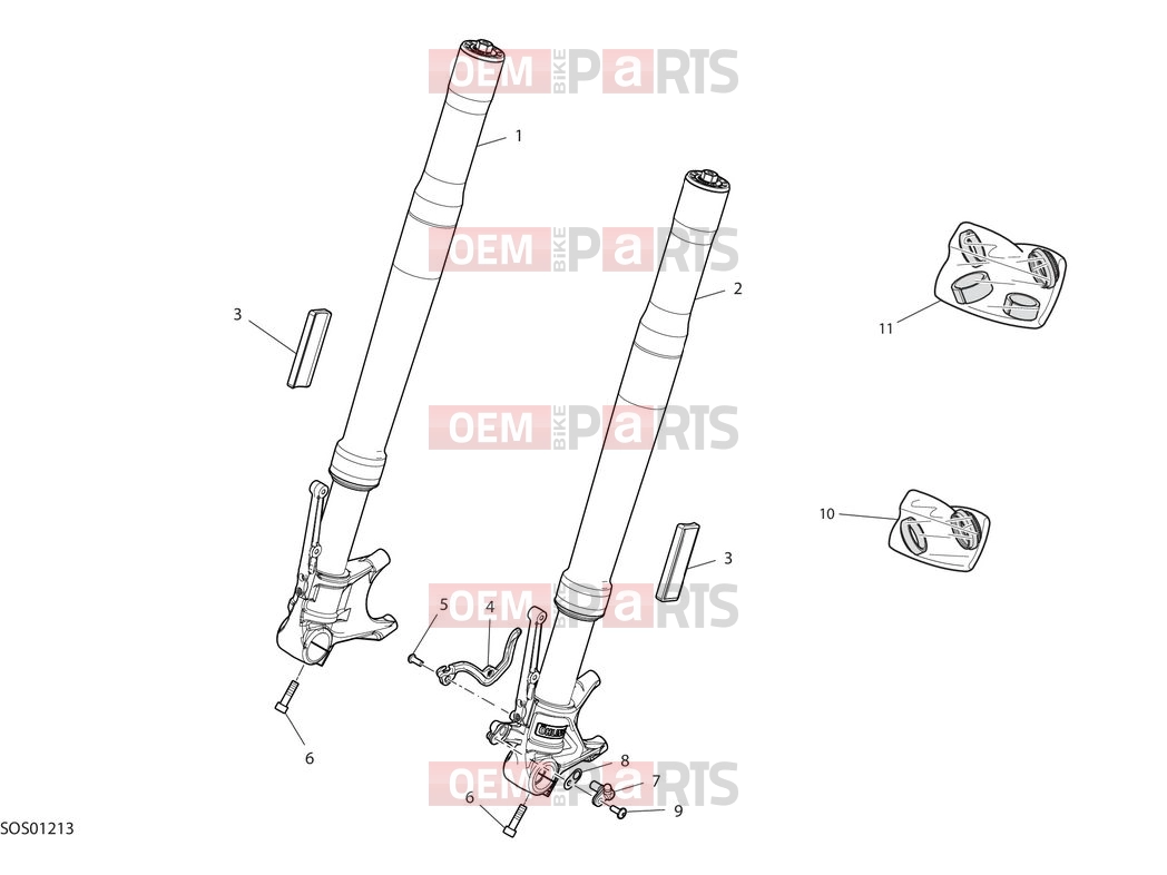 DUCATI 2025 Monster Senna Front fork