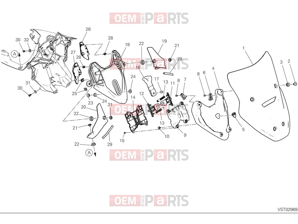 DUCATI 2025 Multistrada V2 Windshield