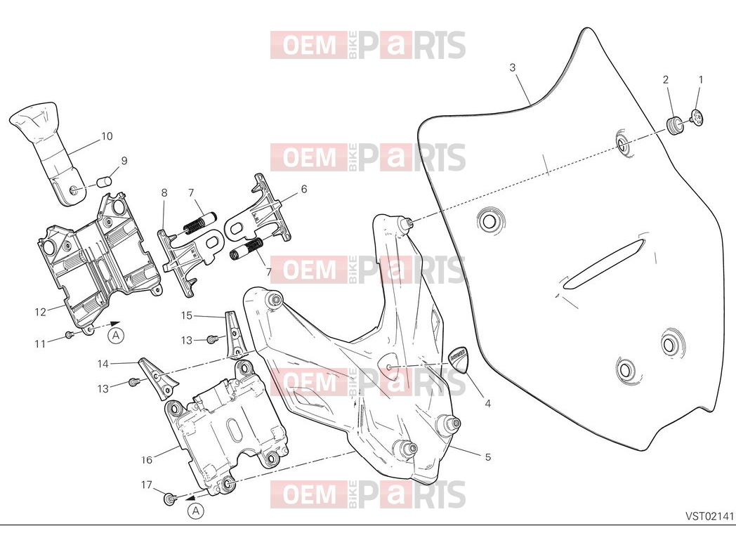 DUCATI 2025 Multistrada V4 Windshield
