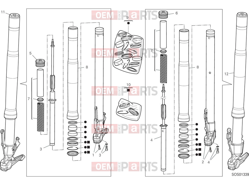 DUCATI 2025 Multistrada V4 Front fork