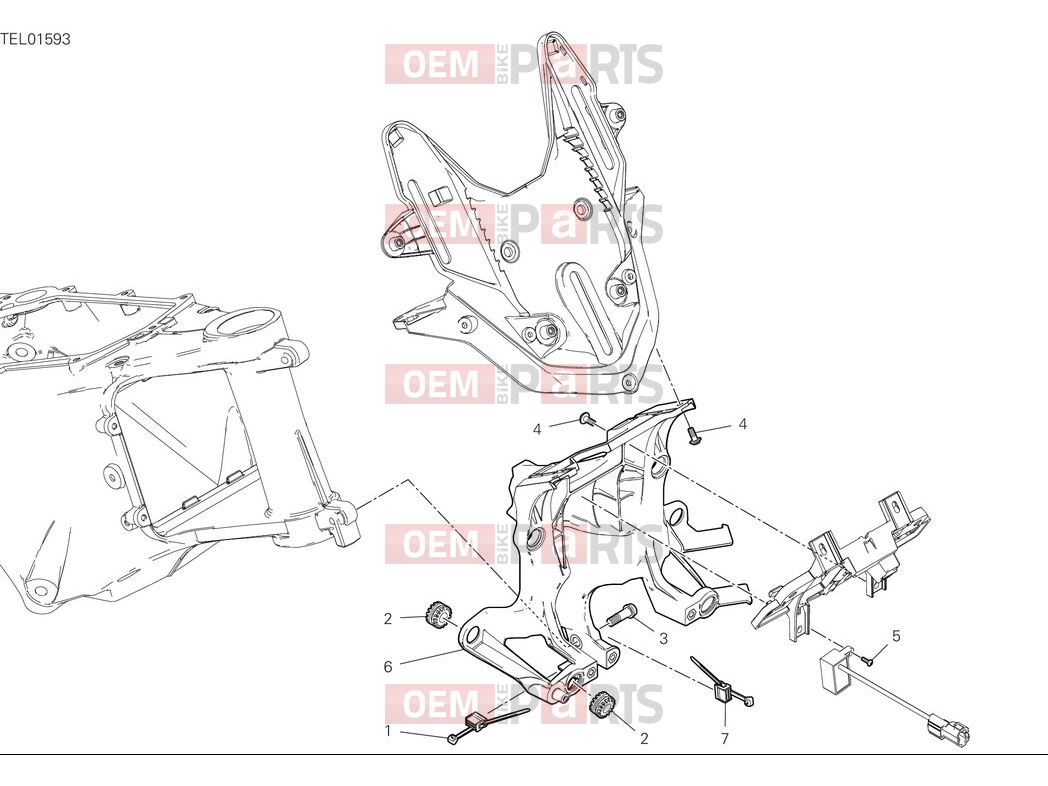DUCATI 2025 Multistrada V4 S Front subframe