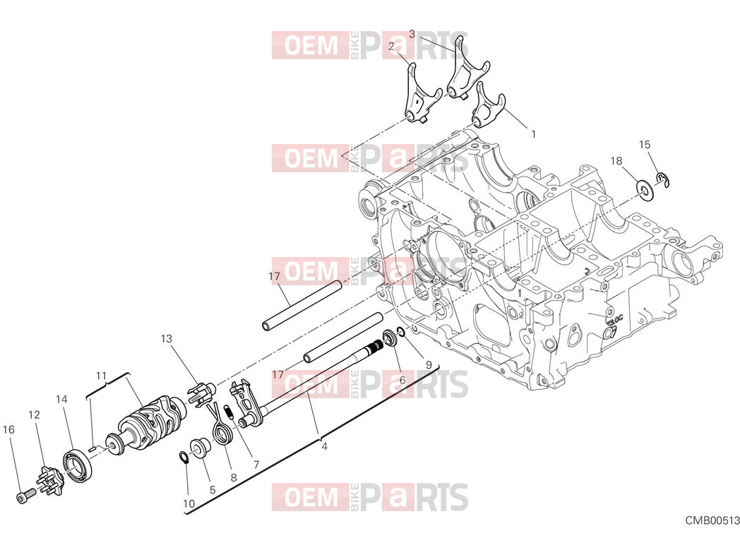 DUCATI 2025 Multistrada V4 S Shift cam & fork