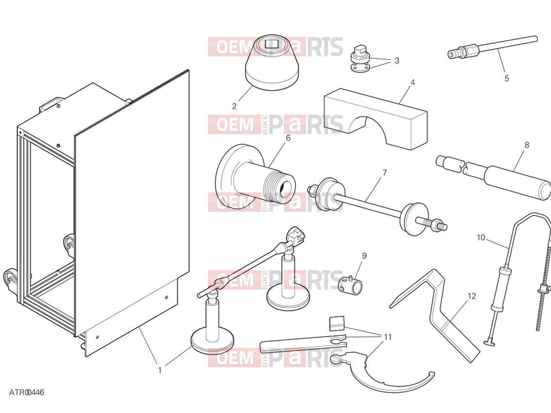 DUCATI 2024 Multistrada V4 Pikes Peak Workshop service tools (frame)