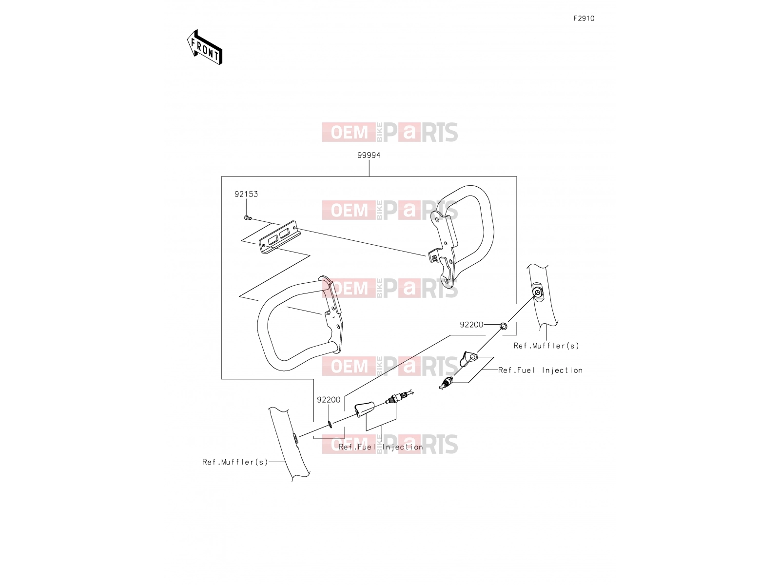 61 Accessory(Engine Guard) - Kawasaki W800 (EJ800EMFNN) 2021
