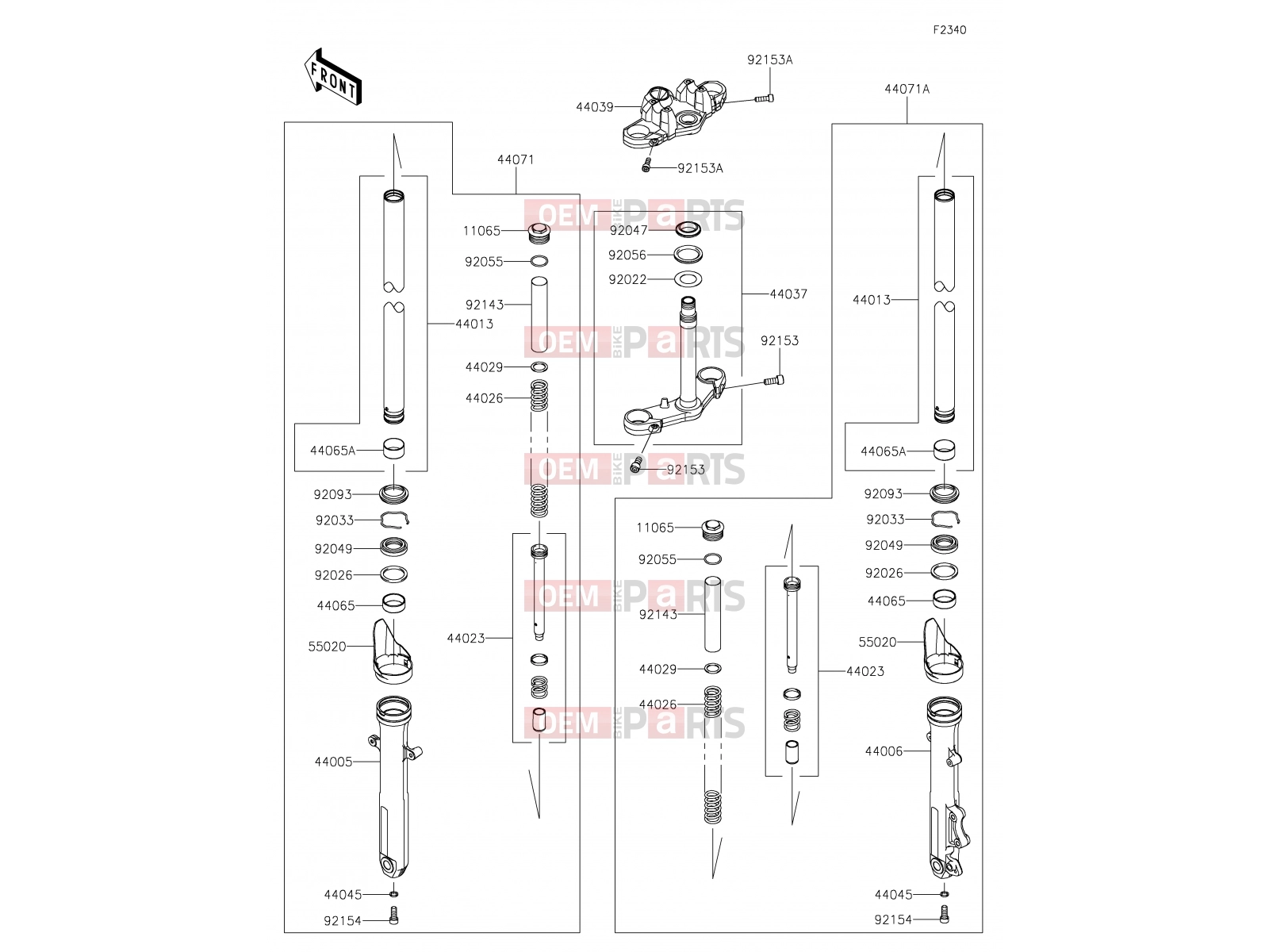 KAWASAKI 2020 45 Front Fork