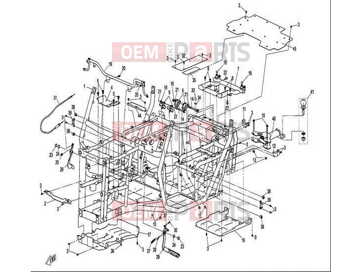 CFMOTO 2011 UTV UFORCE 600 (CF600-5) FRAME