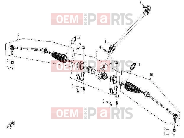 CFMOTO 2011 UTV UFORCE 600 (CF600-5) STEERING SYSTEM II