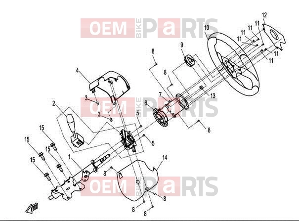 CFMOTO 2012 UTV UFORCE 600 (CF600-5) STEERING SYSTEM(I)