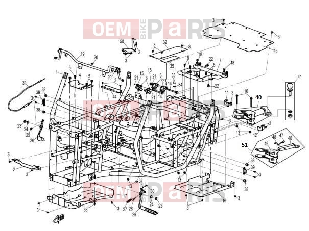 CFMOTO 2013 UTV UFORCE 600 (CF600-5) FRAME