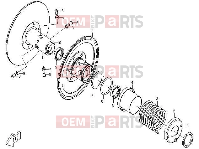 CFMOTO 2013 UTV UFORCE 600 (CF600-5) SECONDARY SHEAVE - E16