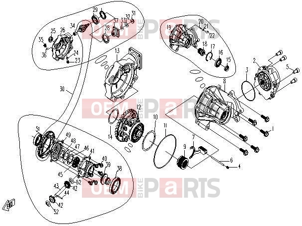 CFMOTO 2014 UTV UFORCE 600 (CF600-5) FRONT AXLE