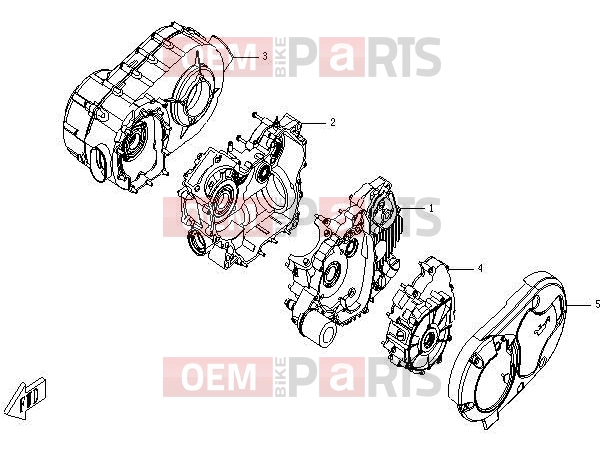 CFMOTO 2014 UTV UFORCE 600 (CF600-5) CRANKCASE ASSY - E01