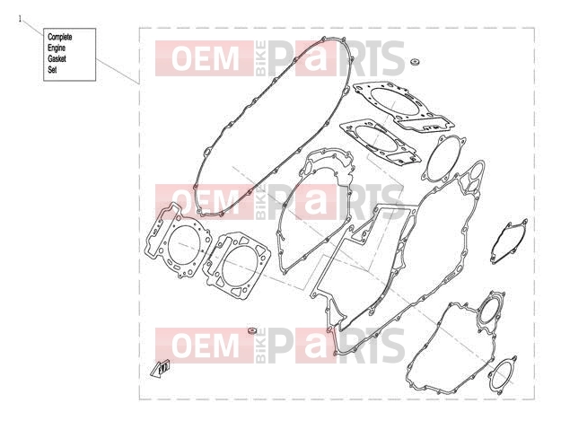 CFMOTO 2013 UTV UFORCE 800 (CF800-3) ENGINE GASKET SET - E12