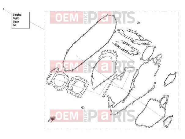 CFMOTO 2016 UTV UFORCE 800 (CF800UU-A) ENGINE GASKET SET - E29