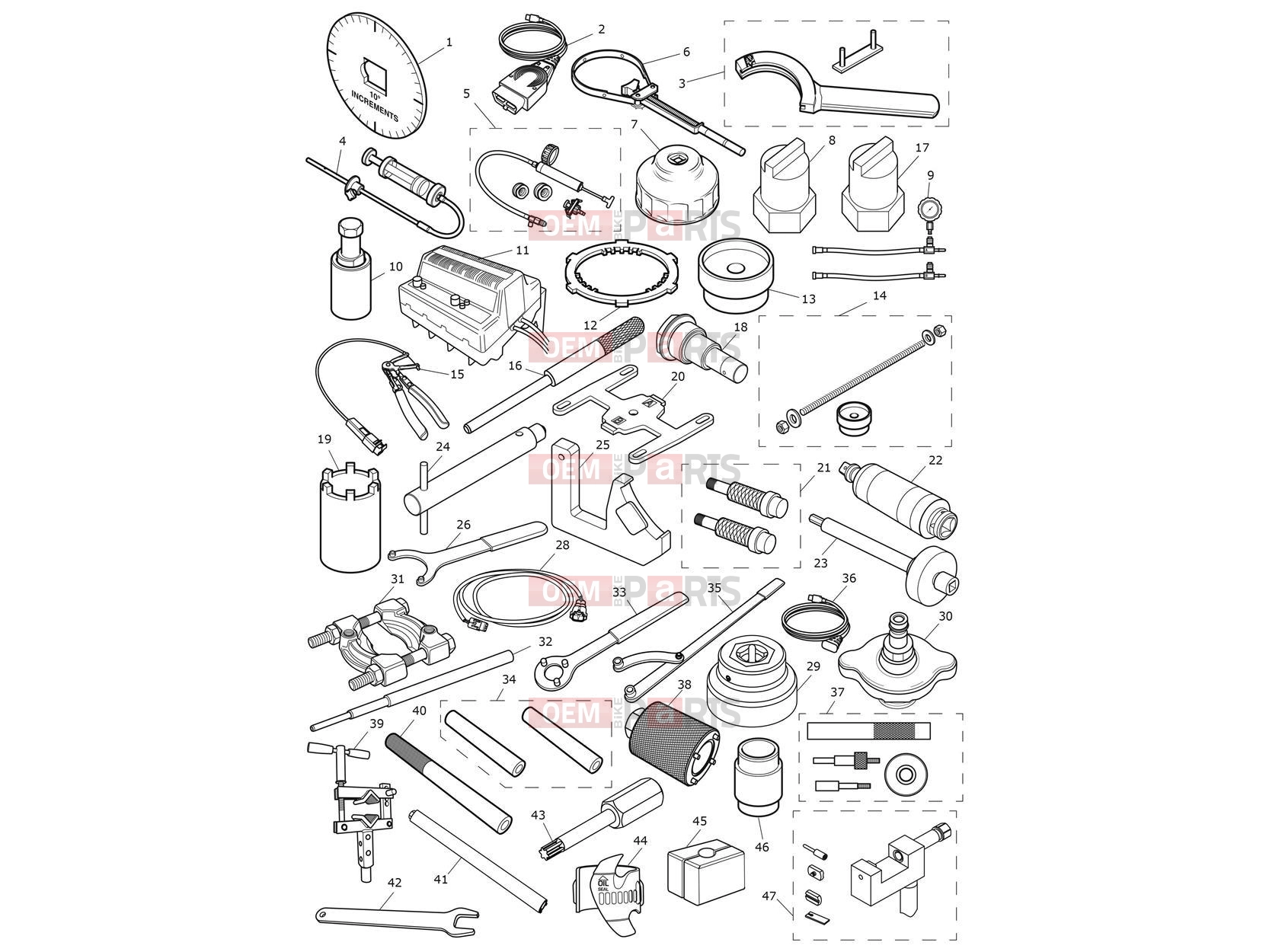 Service Tools - Triumph Thruxton RS 2023