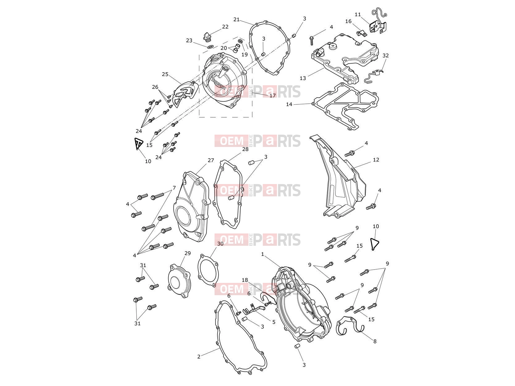 Triumph 2026 TIGER 900 Desert Engine Covers