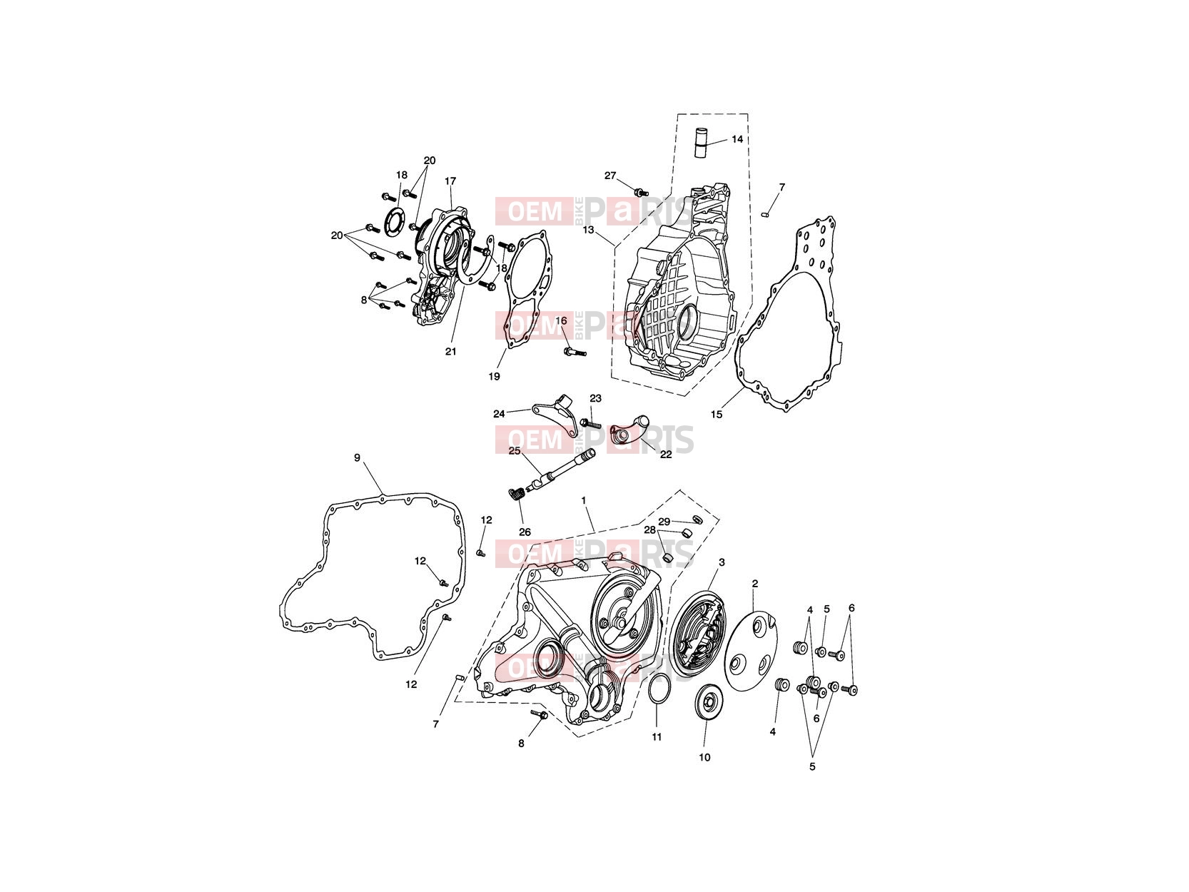 Triumph 2015 ROCKET III, CLASSIC & ROADSTER Engine Covers