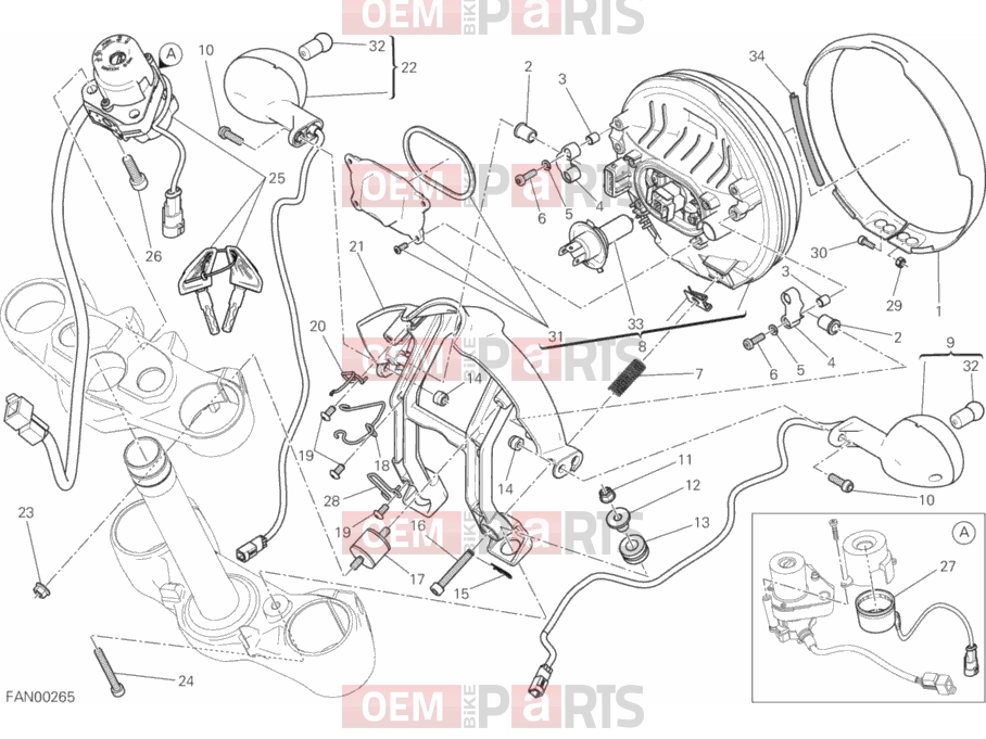DUCATI 2017 Scrambler Classic HEADLIGHT
