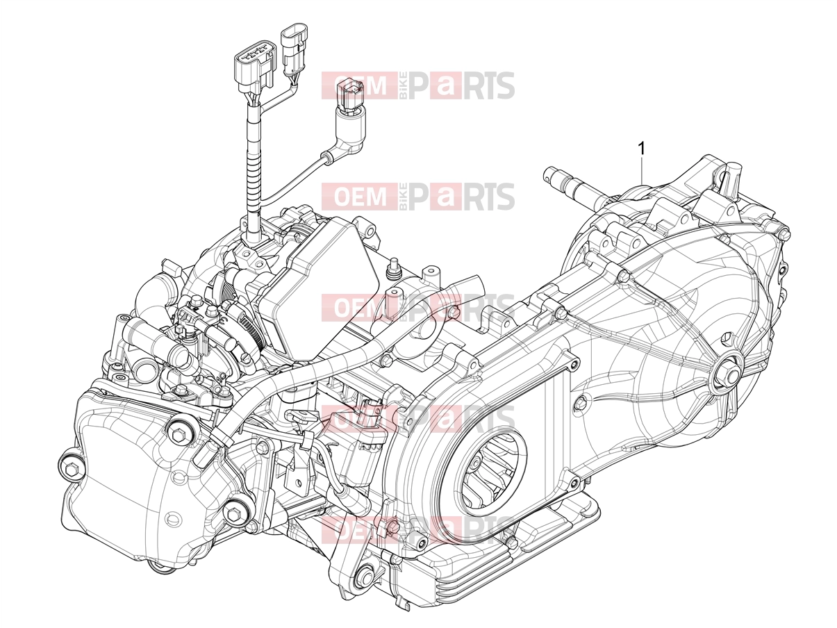 PIAGGIO Beverly 310 Classic-Sport (EU) Engine » Engine assembly