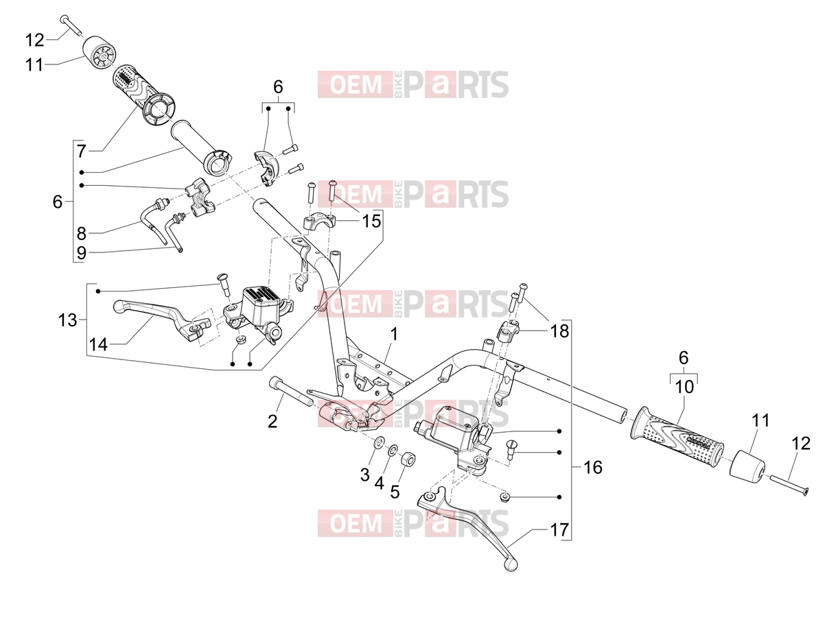 PIAGGIO MP3 310 Sport E5+ (EU) Handlebars/Steering » Handlebars - Master cil.