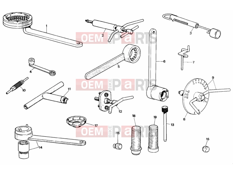 DUCATI 1990 907 I.E. WORKSHOP SERVICE TOOLS » SPECIAL TOOLS