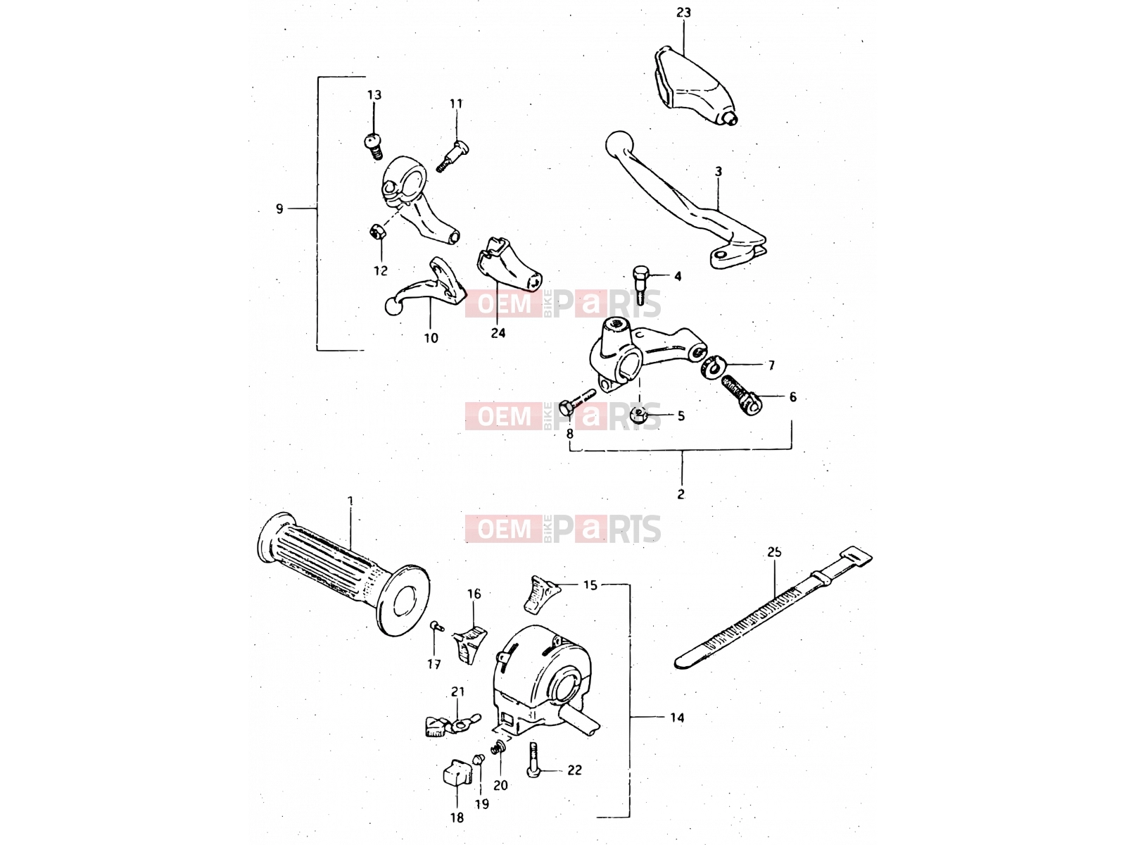 SUZUKI DR500S E (1984) 58 - LEFT HANDLE SWITCH