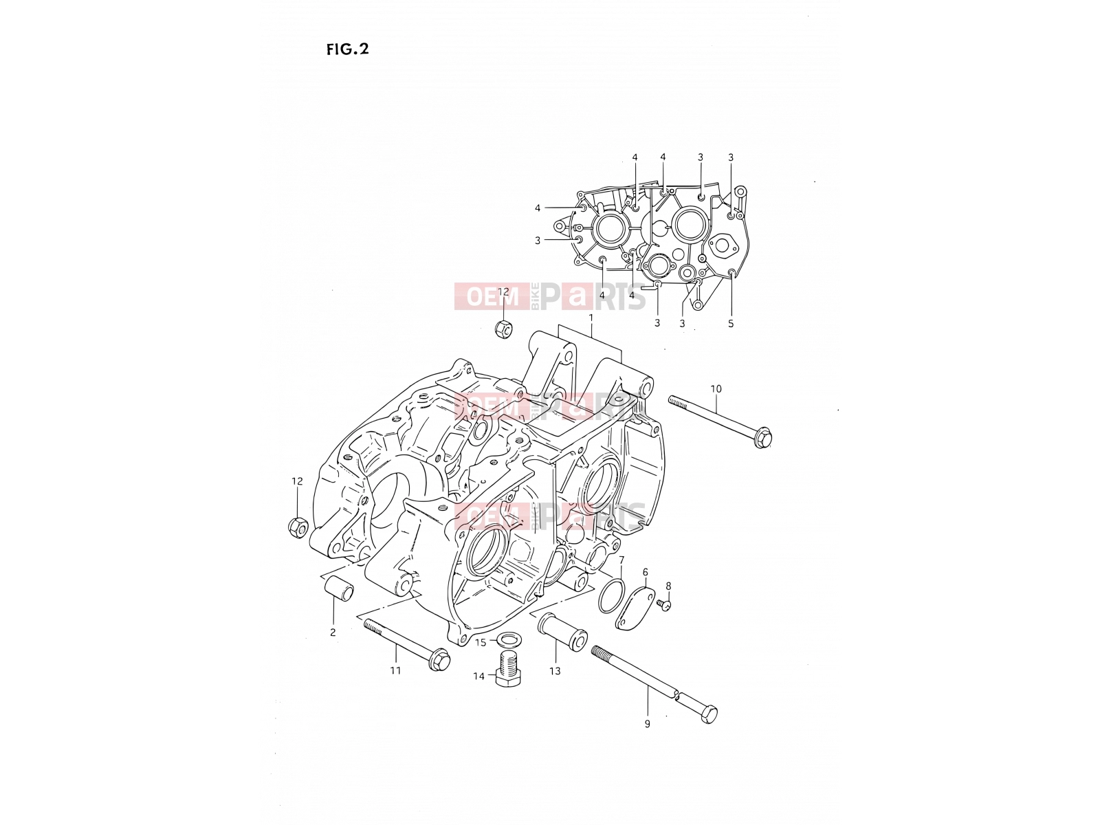SUZUKI DS80 M (1991) (E24) 2 - CRANKCASE