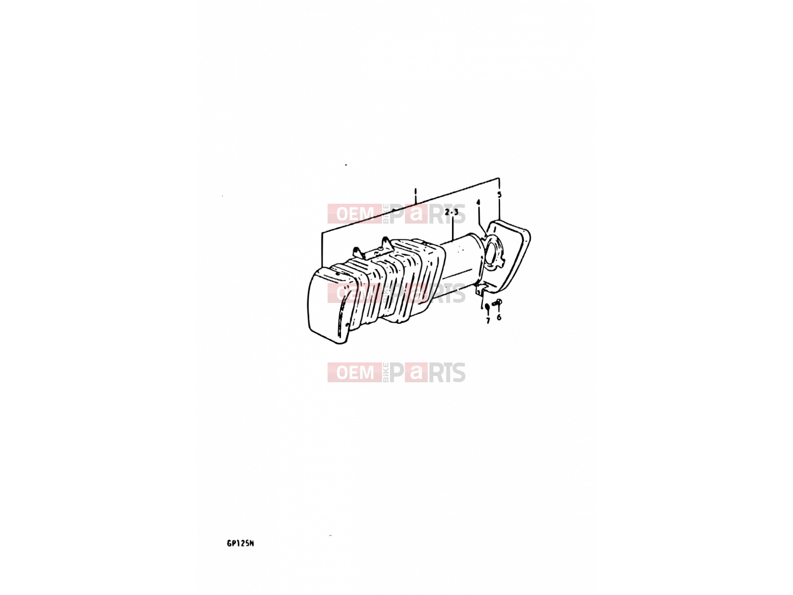SUZUKI GP125U C (1978) 8 - AIR CLEANER (E02, E04, E17, E18, E21, E22, E24)