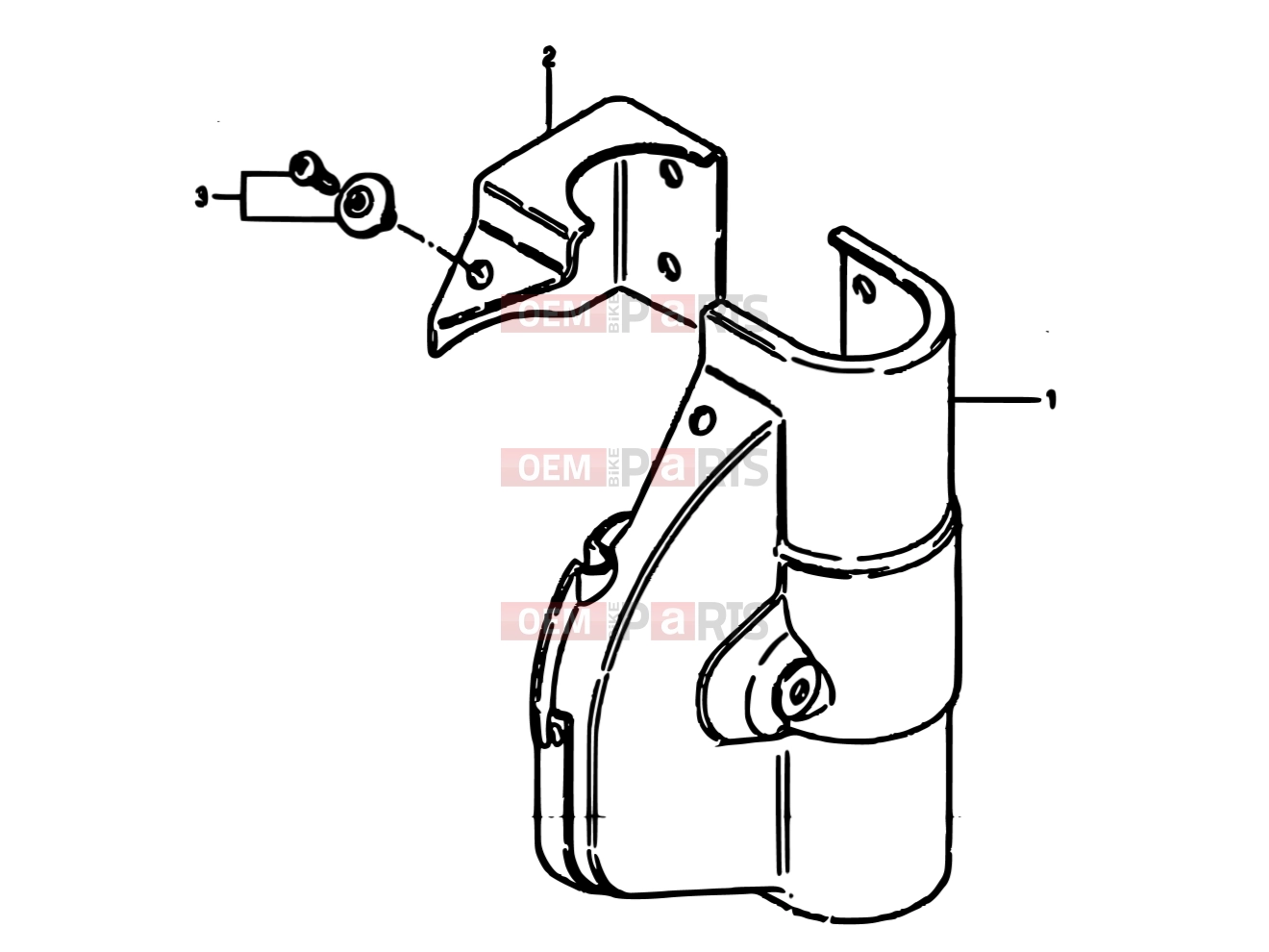 SUZUKI RM125 E (1984) 46 - PANEL COVER (OPTIONAL) MODEL E
