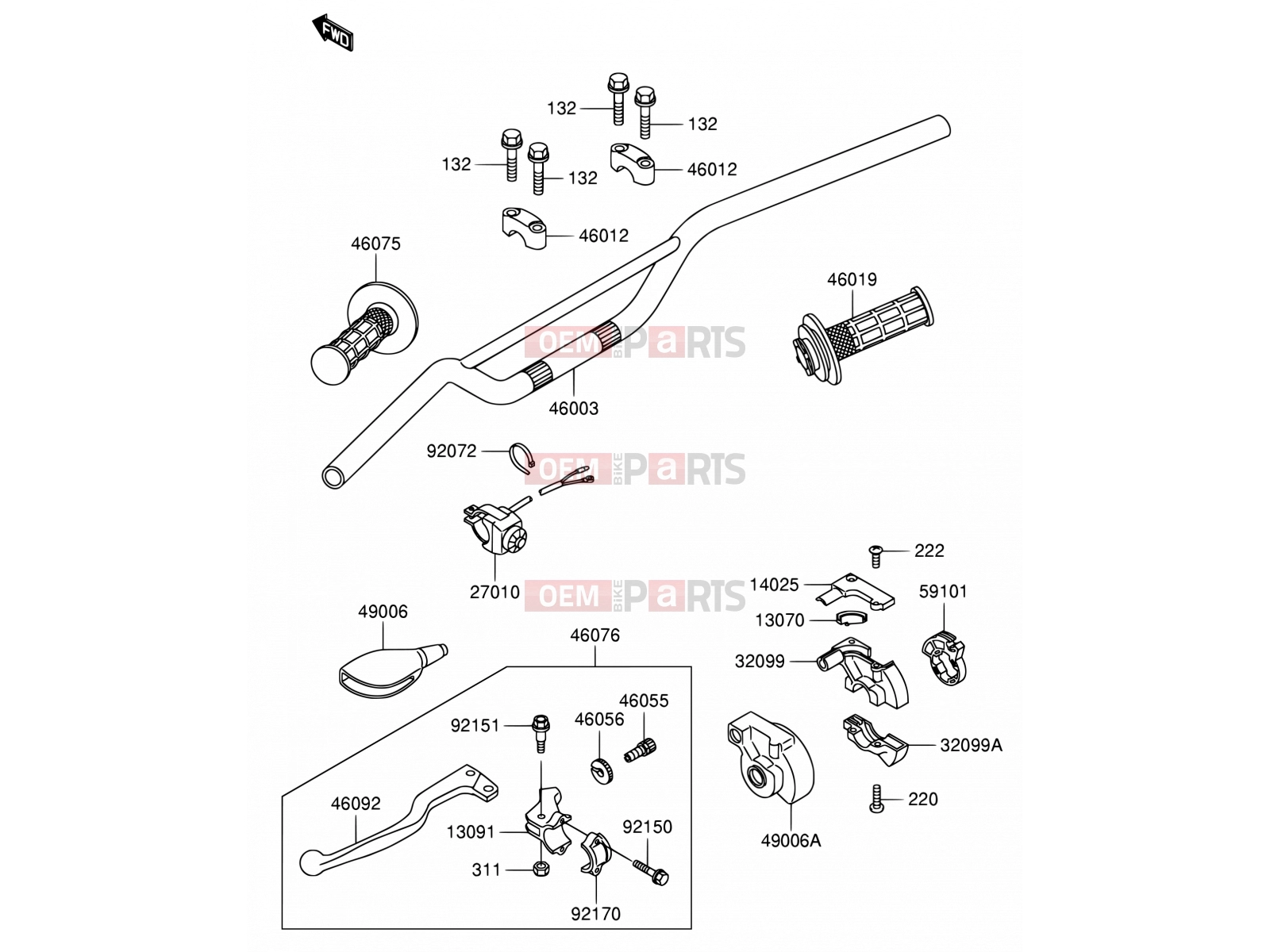 SUZUKI RM65 K3 (2003) (E21) 32 - HANDLEBAR