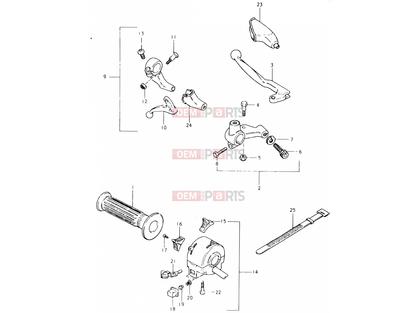 SUZUKI SP400 T (1996) 55 - LEFT HANDLE SWITCH (E39)