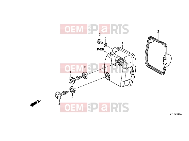 HONDA NSC110MPDC NSC110MPD 2012 E-2 VALVE COVER