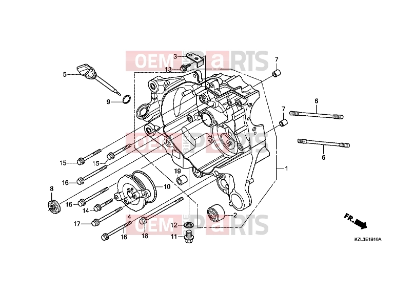 HONDA NSC110MPDC NSC110MPD 2012 E-19-10 RIGHT CRANKSHAFT