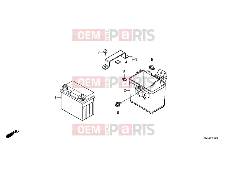 HONDA NSC110MPDC NSC110MPD 2012 F-40 BATTERY