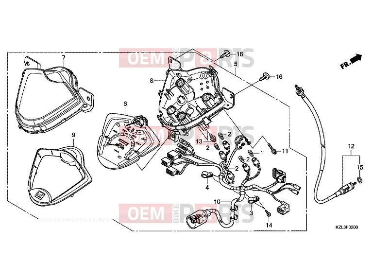 HONDA NSC110MPDE NSC110MPDE 2014 F-2 METER