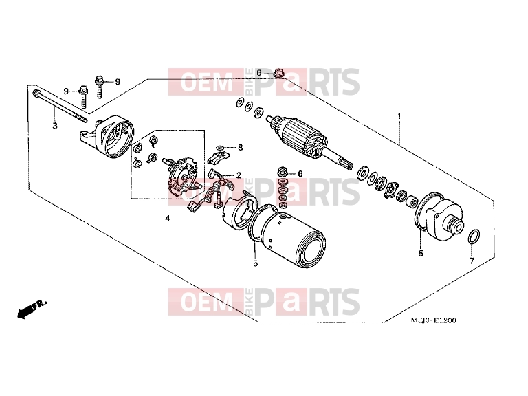 E-12 STARTER ENGINE - Honda CB1300A5 CB1300 2005