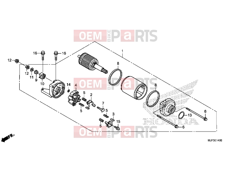 E-14 STARTER ENGINE - Honda CTX700DE CTX700 Dual Cluth ABS 2014