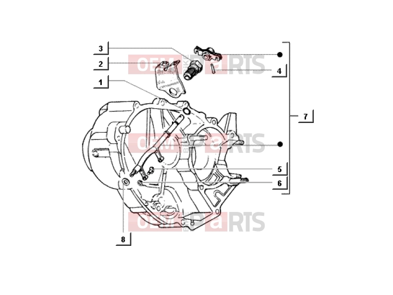ENGINE » GEARSHIFT FORK - Ape MIX 50CC 2T 1998-2008