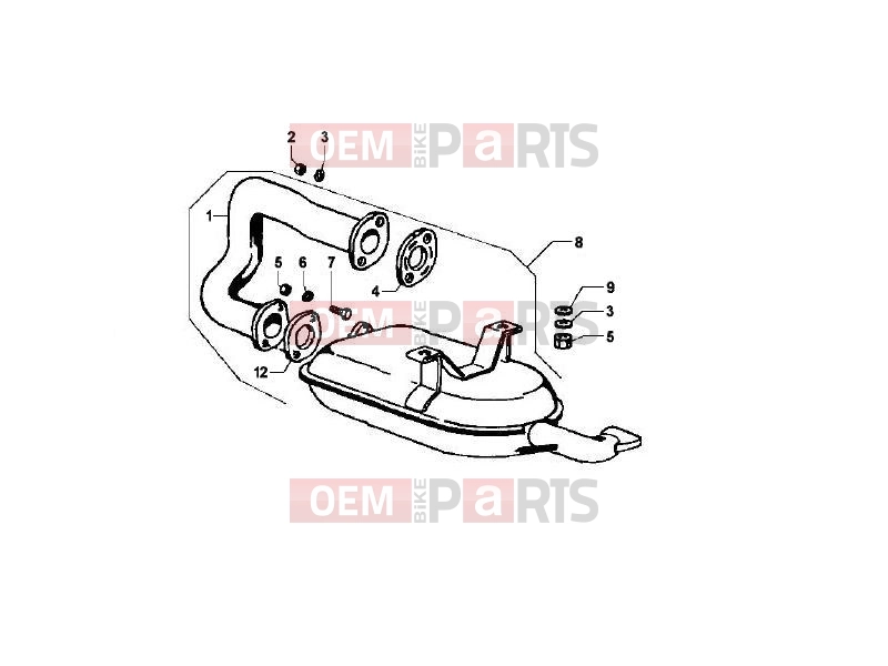 ENGINE » SILENCER - Ape MP 601 Classic 2006-2013