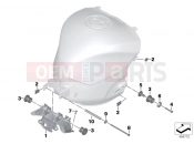 Fuel tank mounting hardware - BMW Motorrad S 1000 RR 10 (0507,0517) 2011